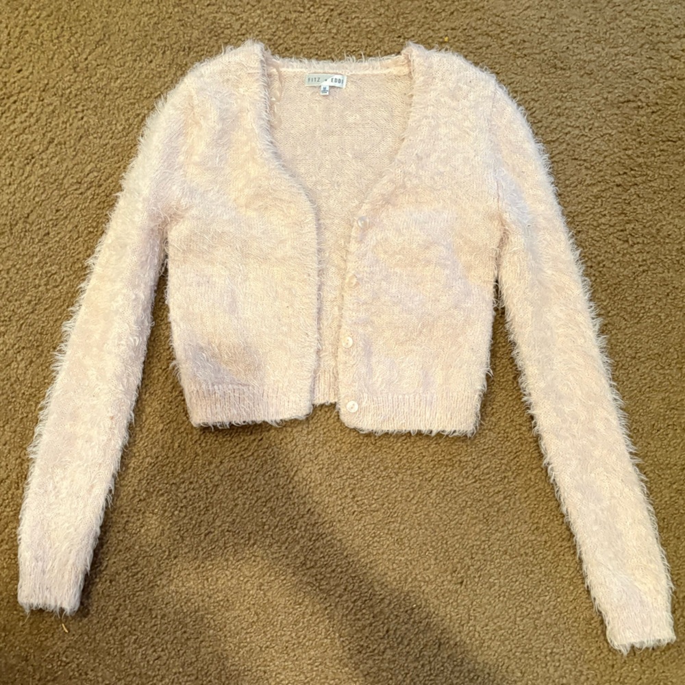 Pink Cozy Cardigan Sweater